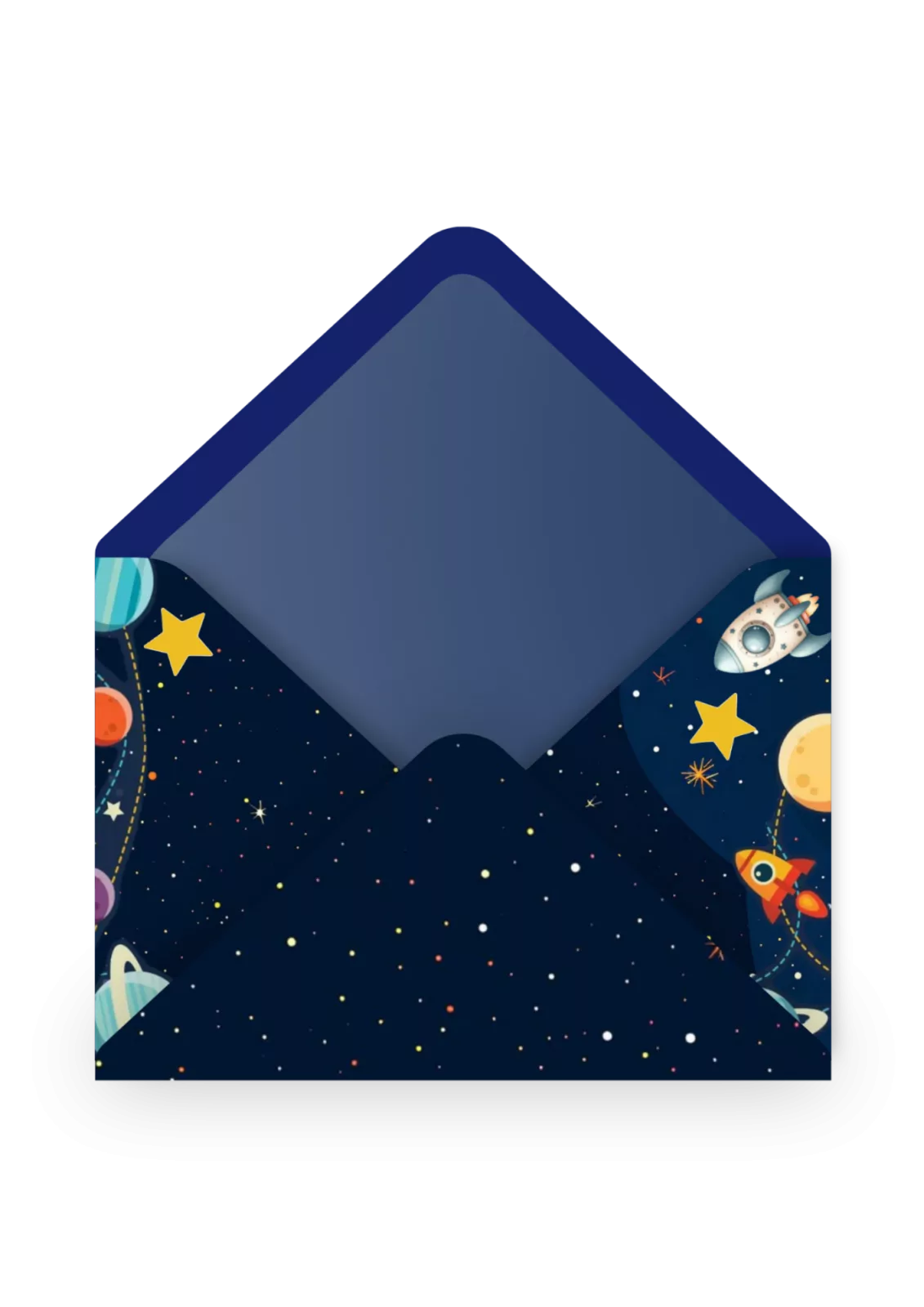 Stars enveloppe celeste nuit fusees planetes bleu nuit 021