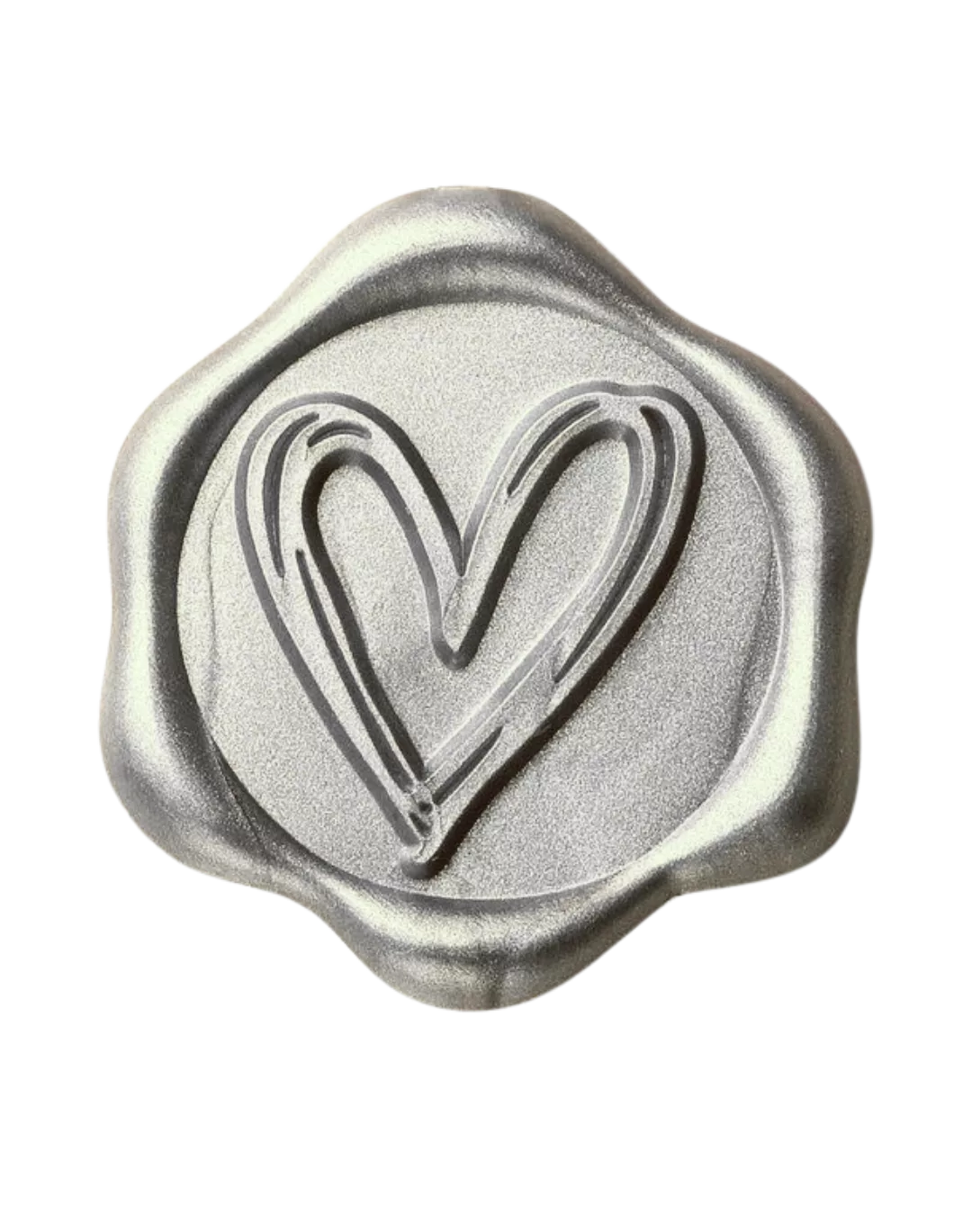 Silver glittery